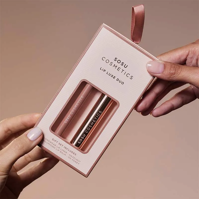 SOSU Cosmetics Lip Luxe Duo Gift Set - Hazelnut & Oh Honey Discontinued