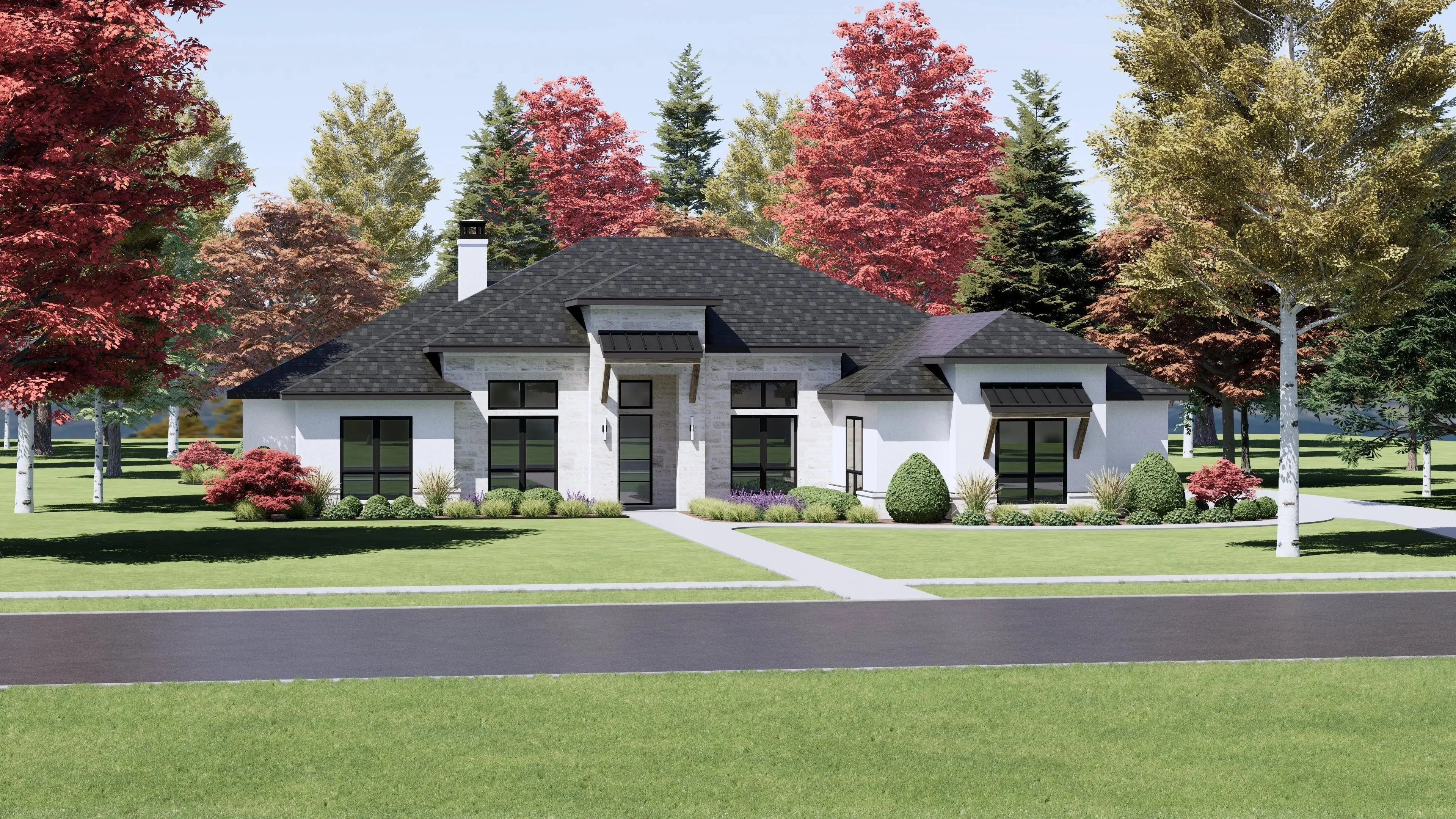 Stylish 4-Bedroom Home Plan with Generous Living Space