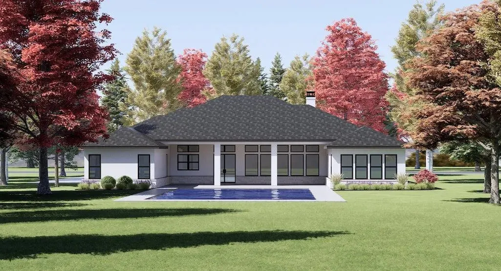 Stylish 4-Bedroom Home Plan with Generous Living Space