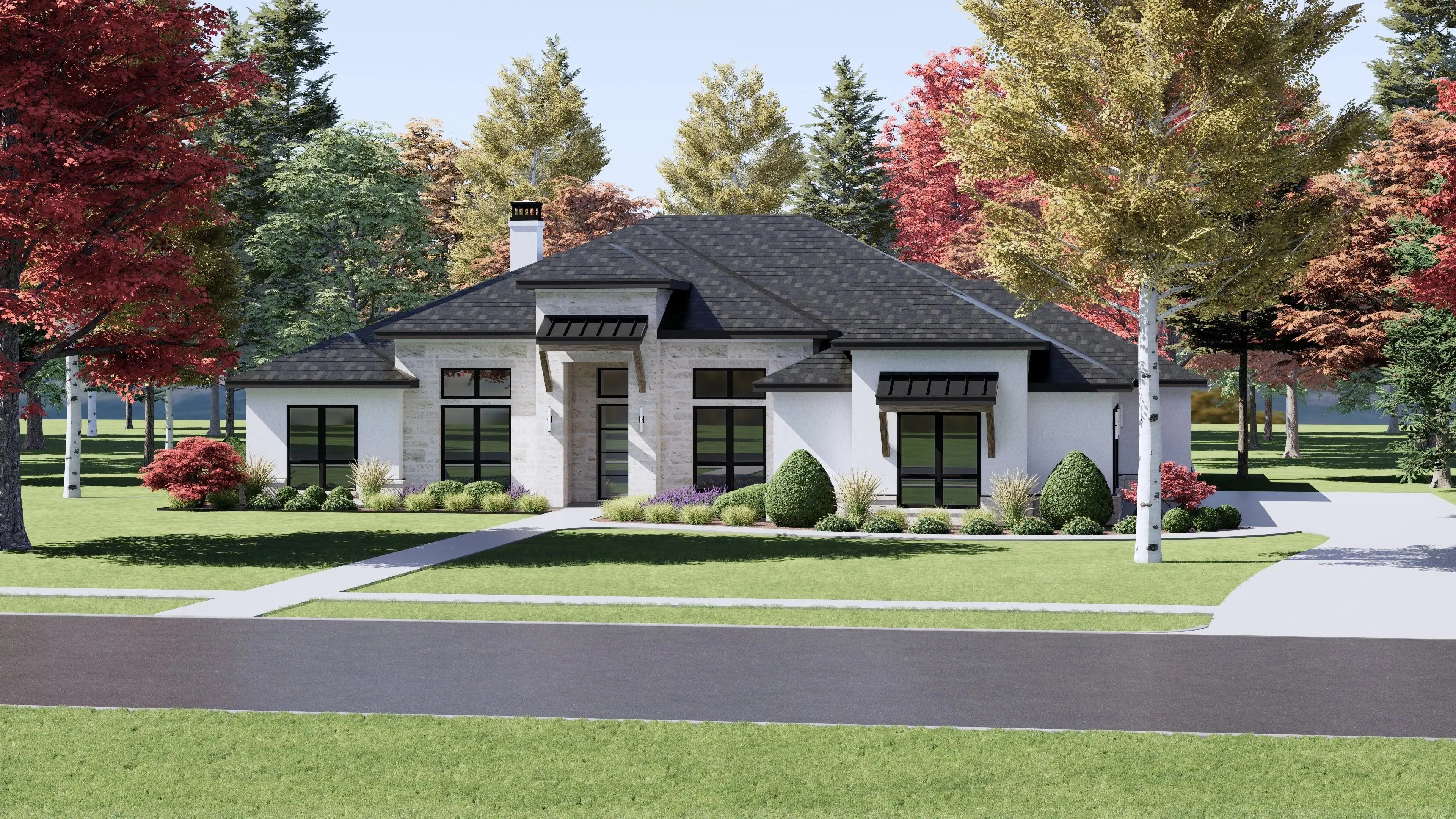 Stylish 4-Bedroom Home Plan with Generous Living Space