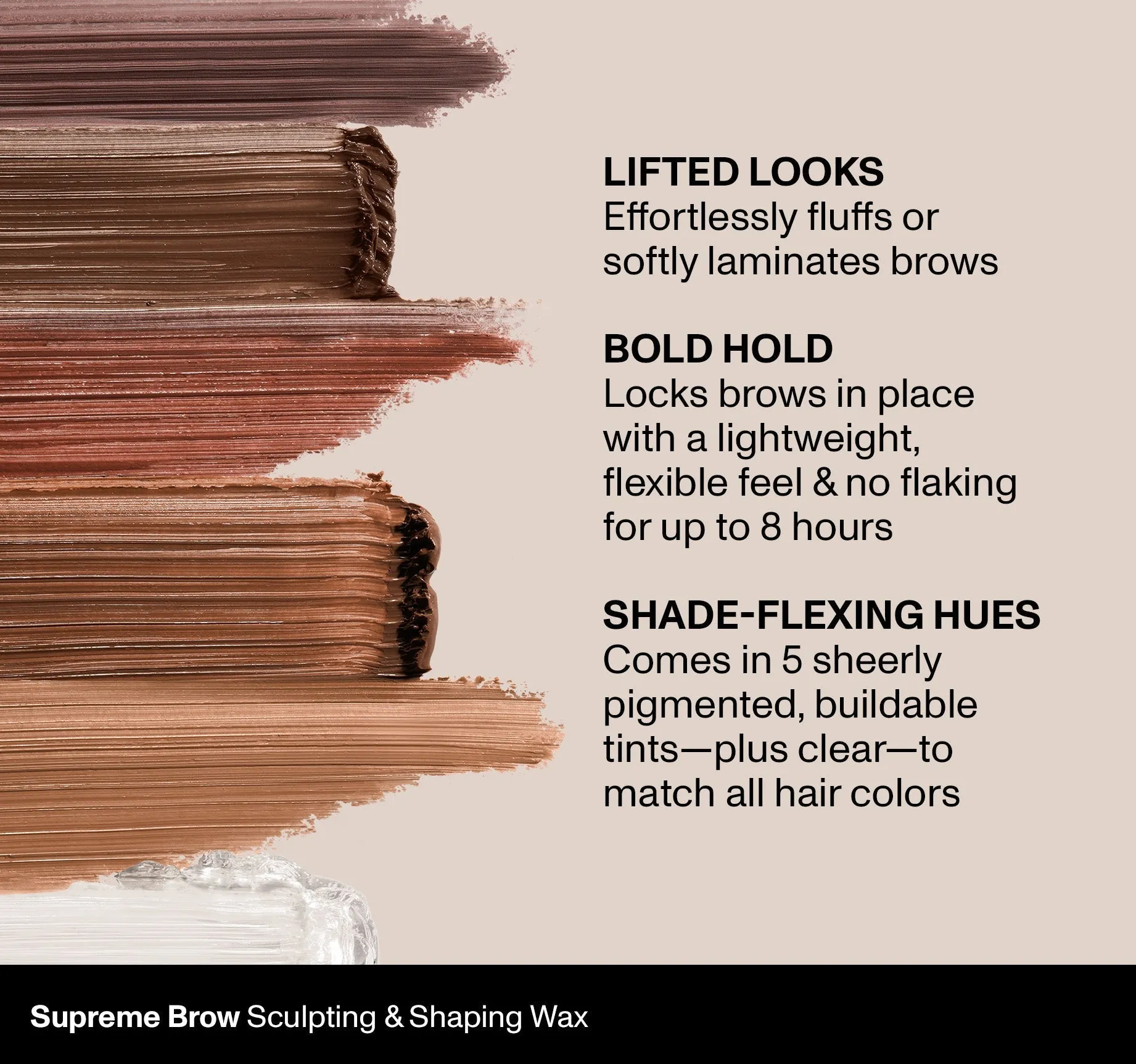 Supreme Brow Sculpting And Shaping Wax - Latte
