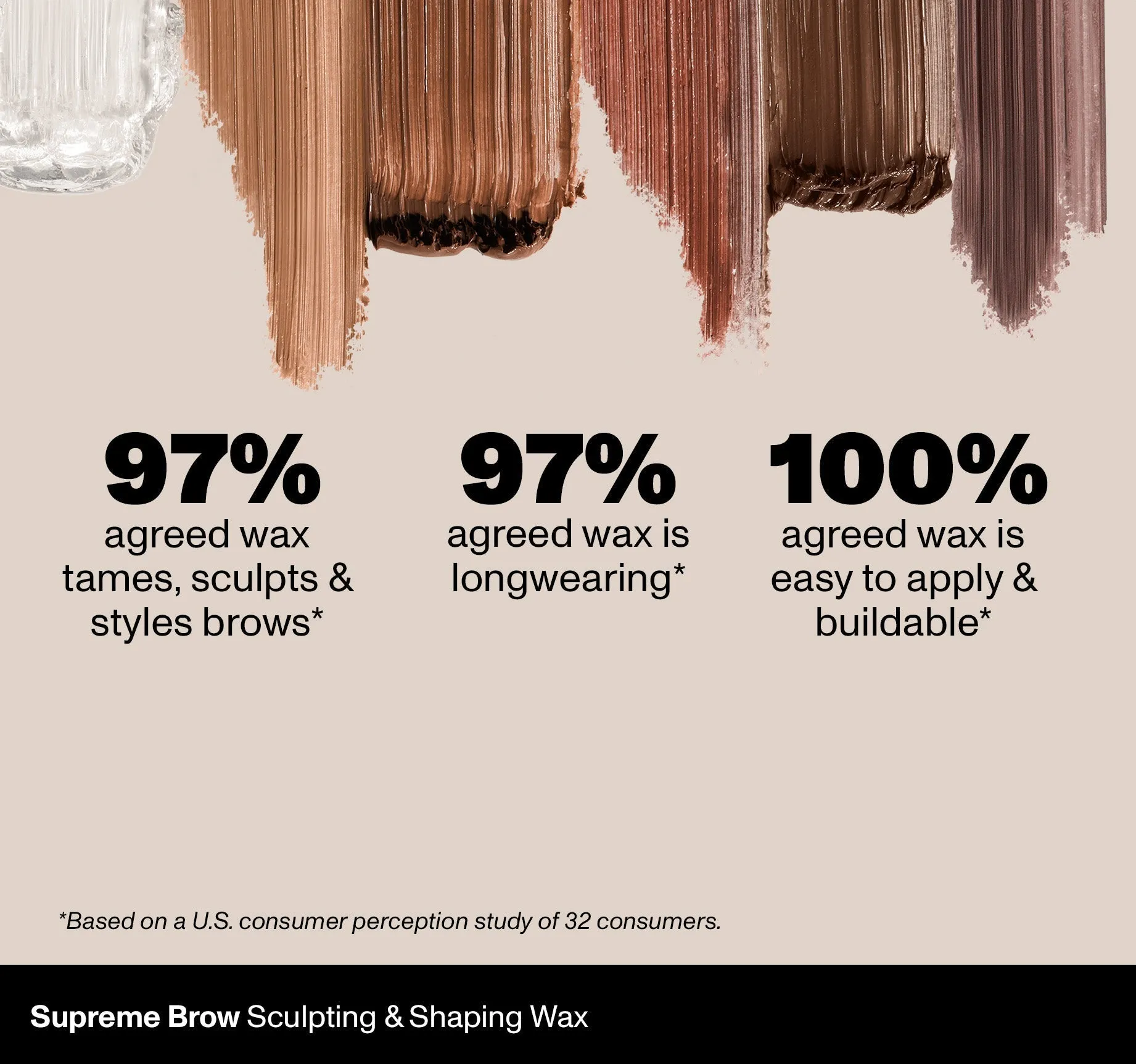 Supreme Brow Sculpting And Shaping Wax - Latte