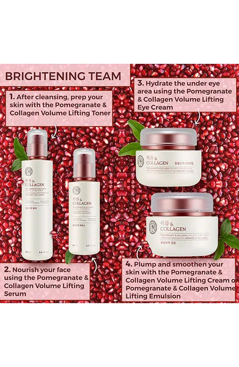 The Face Shop Pomegranate & Collagen Volume Lifting Serum 80ML