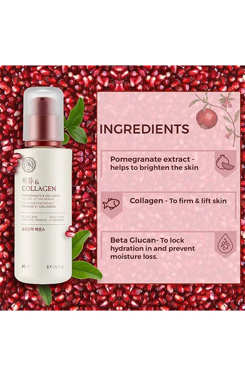 The Face Shop Pomegranate & Collagen Volume Lifting Serum 80ML