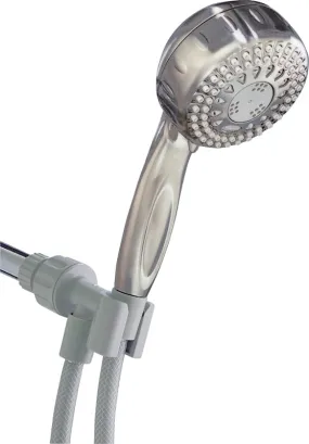 Waterpik PowerSpray  Series TRS-559E Handheld Shower Head, 1/2 in Connection, 1.8 gpm, 5-Spray Function, Plastic :EA: QUANTITY: 1