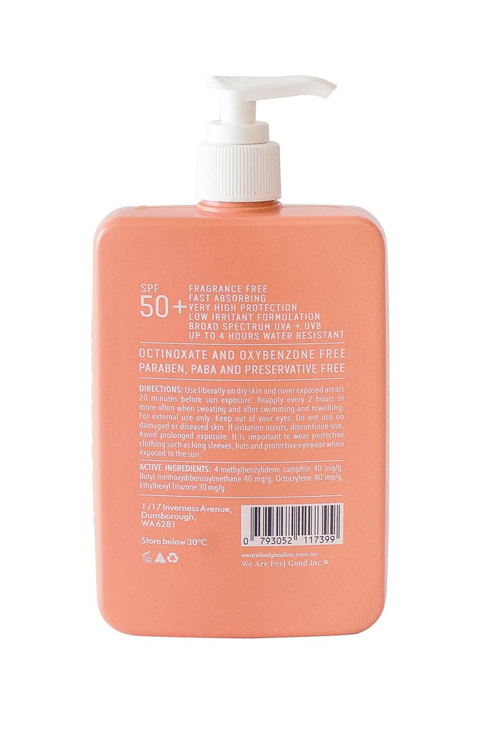 We are feel good inc. Sensitive Sunscreen Lotion SPF 50  400ml