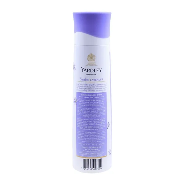 YARDLEY LONDON ENGLISH LAVENDER BODY SPRAY 150ML